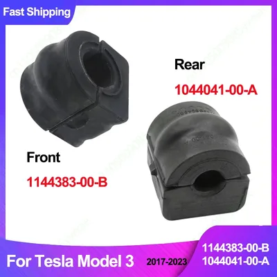Tesla Model 3 1144383-00-B 1044041-00-A 2017-2023 고무 부싱 교체 부품 용 전면 및 후면 컨트롤 암 고무 부싱