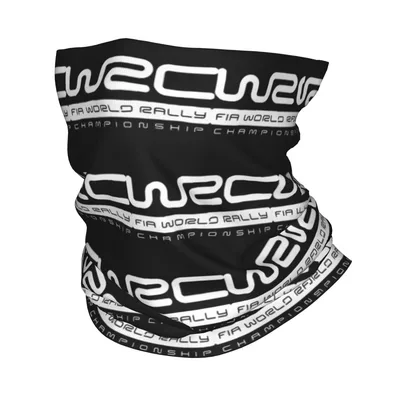 월드 랠리 챔피언십 W-WRC-S 반다나 넥 게이터 프린트 마스크 스카프 다용도 페이스 마스크 라이딩 유니섹스 성인 올 시즌