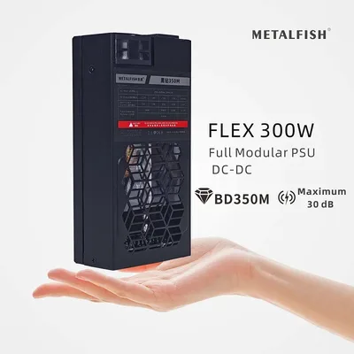 METALFISH Flex 300W 풀 모듈러 전원 공급 장치 Flex-ATX 1U PSU ITX 미니 PC POS NAS GPU 도크 220-240V
