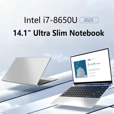 노트북 컴퓨터 윈도우 11 프로 인텔 i7-8650U 2025 게이밍 노트북 PC 32GB DDR4 1TB 2TB SSD 1920*1080 오피스 학습용 컴퓨터