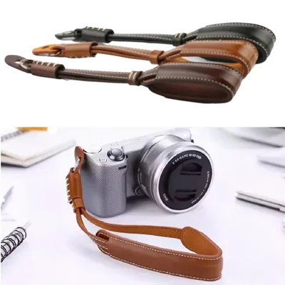 퀵 릴리스 카메라 손목 스트랩, DSLR 미러리스 컴팩트 디지털 카메라용 PU 가죽 안전 손목 스트랩 로프