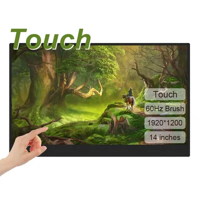 LANLIPU 14/15.6/16인치 휴대용 터치 모니터 IPS 패널 보조 디스플레이 (휴대폰, Xbox, 스위치, PS4/PS5, 노트북 확장 화면용)