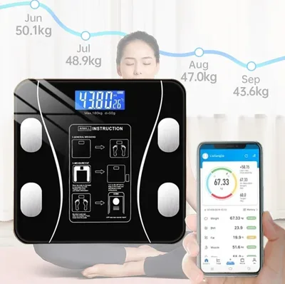 USB 지능형 정밀 체지방 측정기 소형 전자 저울 가정용 디지털 저울 정확한 체중 및 체지방 측정