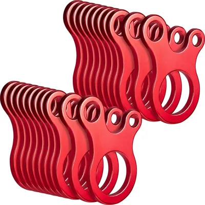 20Pcs 알루미늄 합금 텐트 가이라인 텐셔너 코드 가이 로프 버클 조절 가능한 패스너 키트 야외 캠핑 텐트 타프 액세서리