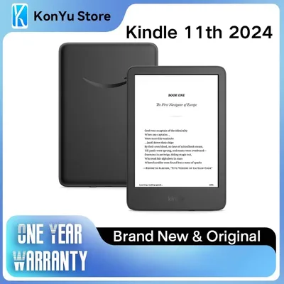 새로운 킨들 11세대 2024 6인치 E-Ink 디스플레이 16GB 내장 조명 Wi-Fi 휴대용 디지털 북 리더 (독서 애호가용)
