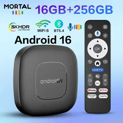 안드로이드 16 구글 어시스턴트 음성 제어 8GB 128GB 256G 4K Wi-Fi 6 블루투스 5.0 T1 RK3518 TV 박스 4K 비디오 미디어 플레이어 TV 셋톱박스
