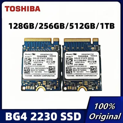 오리지널 도시바 BG4 2230 SSD 1TB 512GB 256GB 128GB NVME PCIe 3.0x4 솔리드 스테이트 드라이브 데스크탑 노트북용 SSD