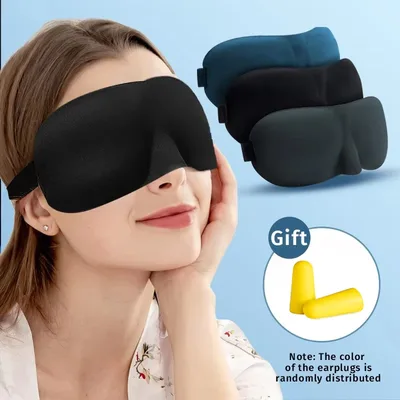 3D 입체형 수면 안대, 오목한 형태의 블라인드폴드, 빛 차단 수면 안대, 남녀공용 아이패치