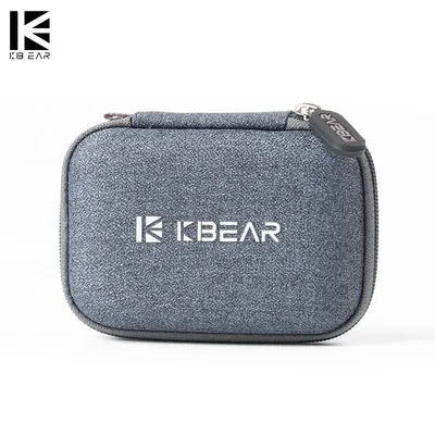 KBEAR 하이 엔드 패브릭 케이스 이어폰 헤드셋 액세서리 TRI I3 Pro 헤드폰 IEM이 포함된 휴대용 이어버드 케이스 보관 패키지 가방